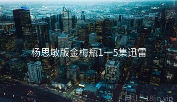 杨思敏版金梅瓶1一5集迅雷